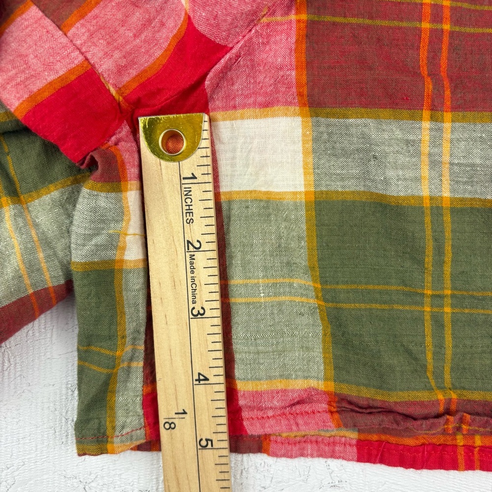 Vintage Vis a Vis Plaid Halter Top and Shorts Set Large Designer - Picture 10 of 11